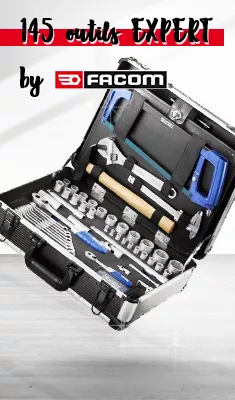 Valise de maintenance Primo 145 outils Expert by Facom - E220109