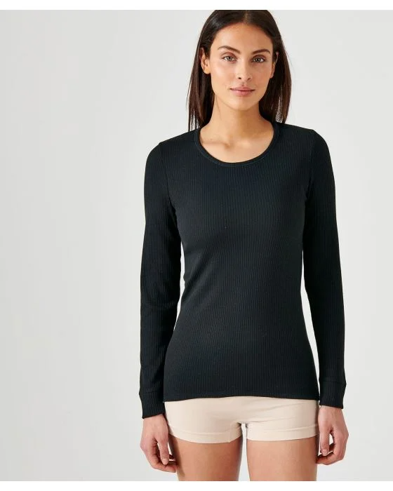 Tee shirt DAMART Manches longues Femme Chaleur 4 Noir T.L 56680 Maxoutil vente en ligne DAM00280