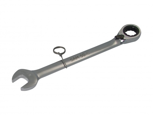 Clé à Cliquet Mini SabreCut 6,3mm - Tête Flexible 210° - 72 Dents Acier Chrome Vanadium - Pour Espaces Restreints