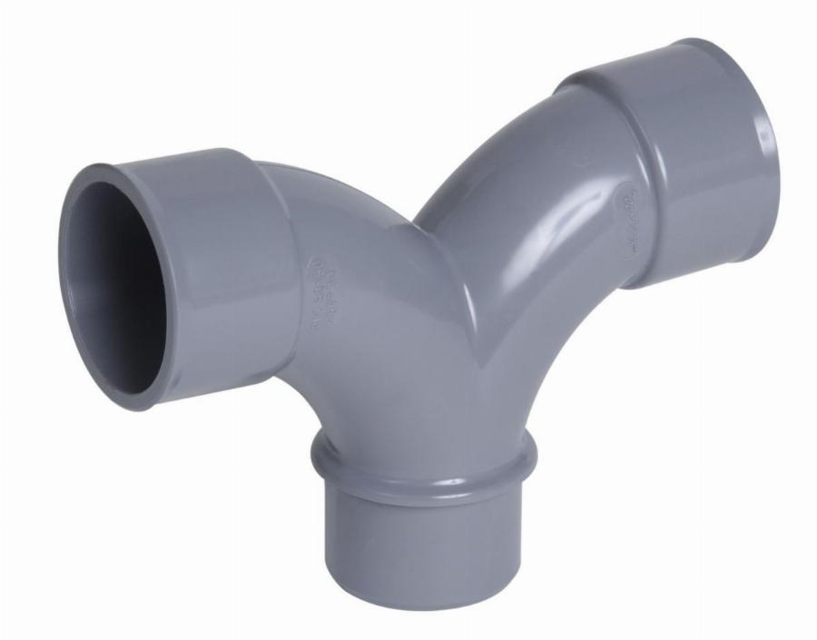 Coude PVC Nicoll 87°30 Mâle-femelle - Ø100mm, Gris, Pour Installations Sanitaires Et évacuation