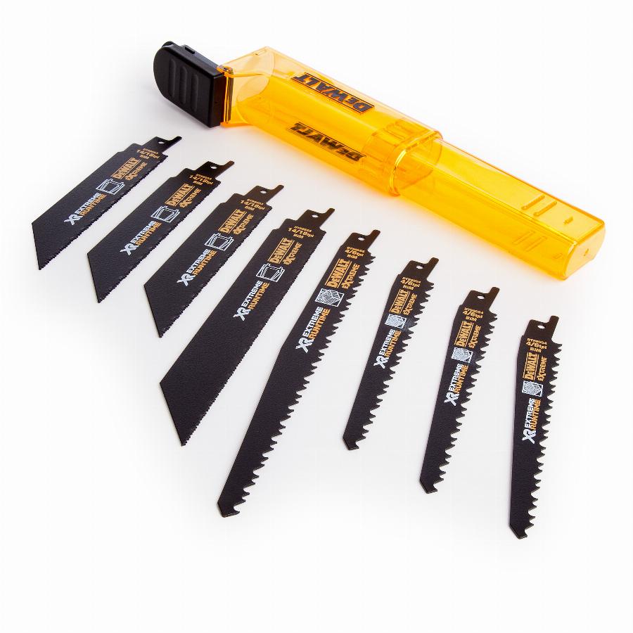 Lames Scie Sabre DeWalt DT99550 - Lot De 13 Lames 152-230mm Pour Bois Et Métal