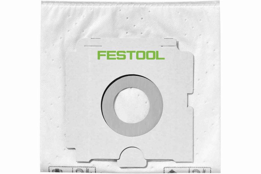 5 Sacchetti Per Aspiratore Festool CT36, CTL36, CTM36 – Compatibili Con 496186 E 496187 – Microsafe