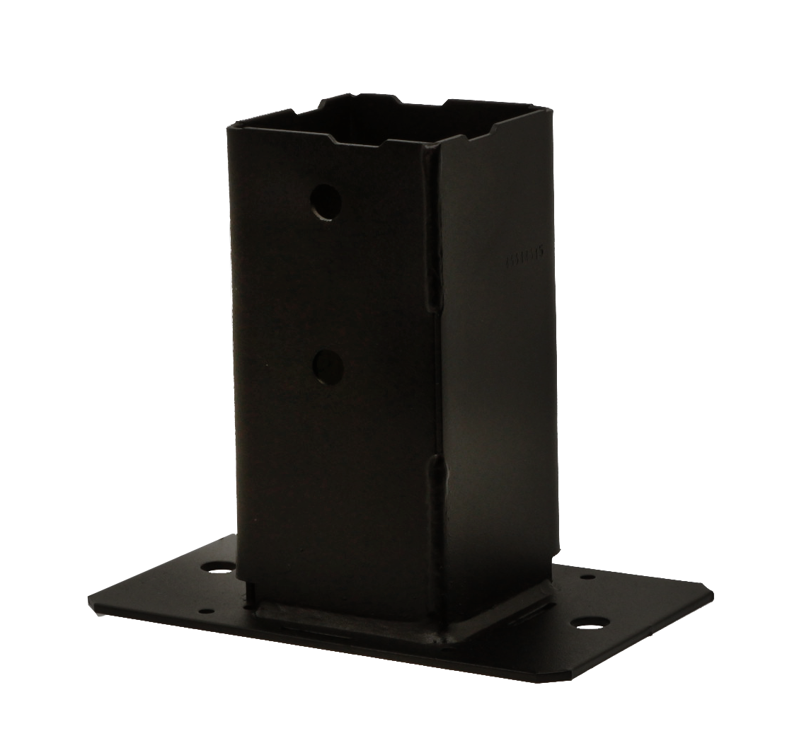 Pied de poteau pour muret et bord de dalle 70x70 mm Finition