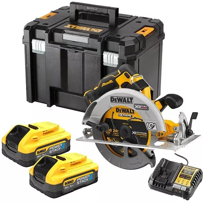 Scie Circulaire XR 18V Sans Fil Advantage 5Ah Li-Ion Brushless 190 mm DEWALT DCS573H2T-QW Scie Circulaire XR 18V Sans Fil Advantage 5Ah Li-Ion Brushless 190 mm DEWALT DCS573H2T-QW
