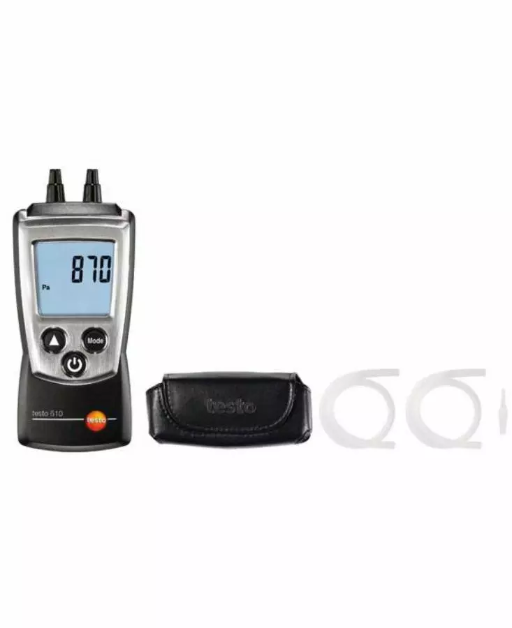 Kit Testo 510 manometre differentiel de poche avec tuyau en silicone - TESTO - 0563 0510 Kit Testo 510 manometre differentiel de poche avec tuyau en silicone - TESTO - 0563 0510