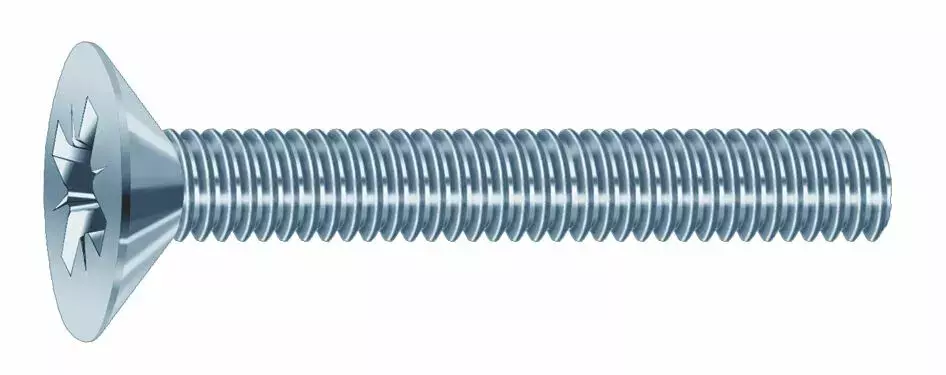 Vis métaux VISWOOD Tête fraisée - Pozidriv - AZ 4.8 - Ø6 x 60 mm - 965AZ6060