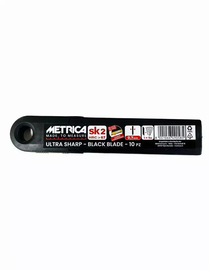 10 lames de cutter black blade sk2 - METRICA - 49058