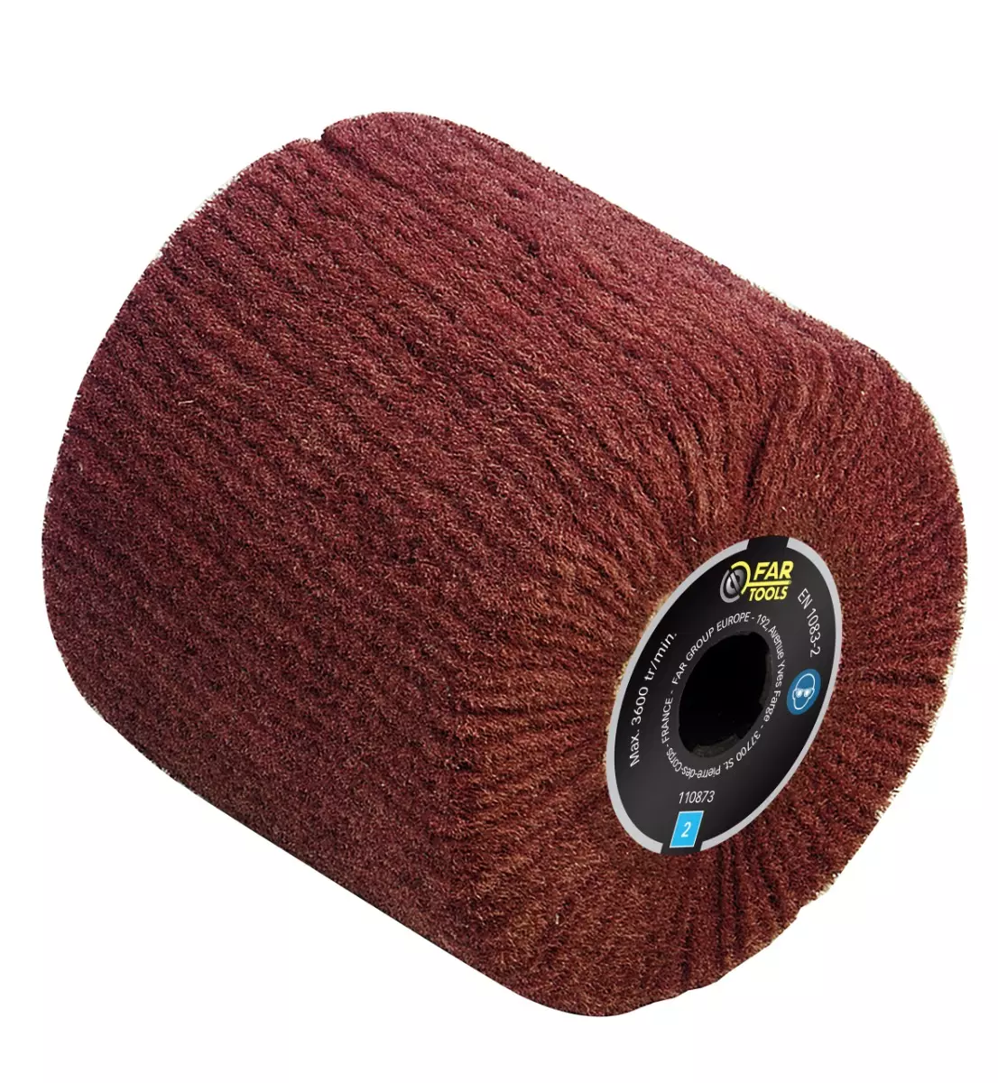 Brosse fibre synthétique FAR TOOLS Ø 120 mm L 100 mm - 110873 Brosse fibre synthétique FAR TOOLS Ø 120 mm L 100 mm - 110873