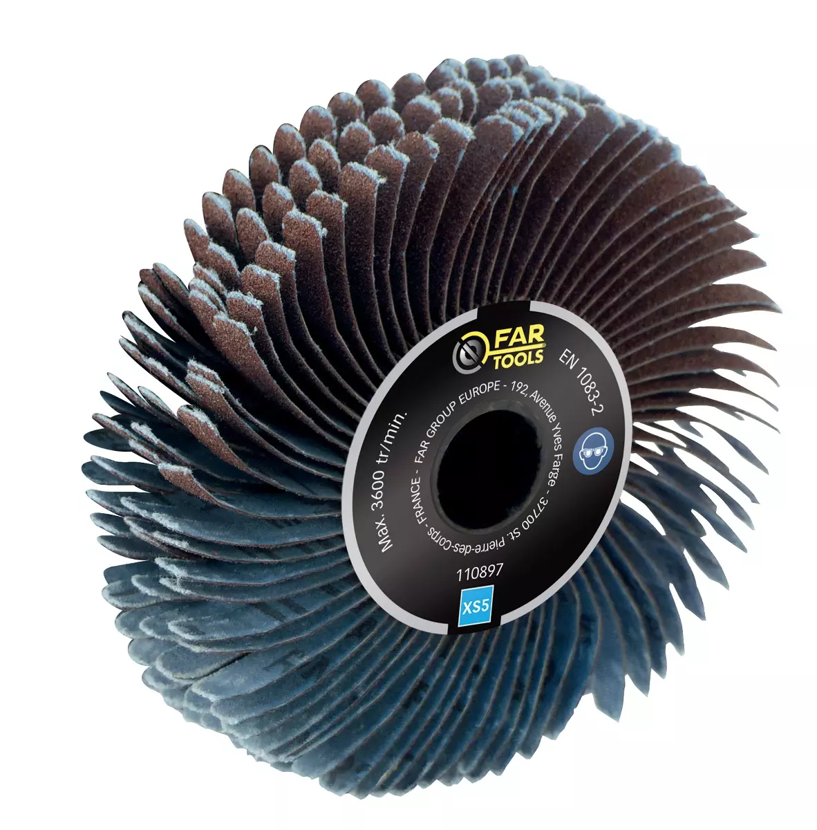 Brosse à lanières FAR TOOLS Ø 120 mm L 20 mm - 110897 Brosse à lanières FAR TOOLS Ø 120 mm L 20 mm - 110897