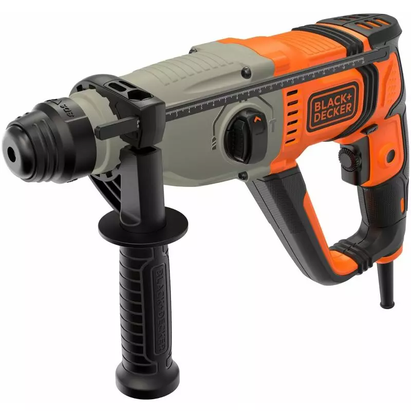 Marteau perforateur filaire - 800W - BLACK+DECKER - accessoires - coffret - BEHS02A-QS Marteau perforateur filaire - 800W - BLACK+DECKER - accessoires - coffret - BEHS02A-QS