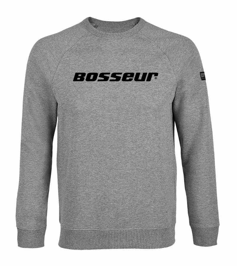 Sweat-shirt col rond - BOSSEUR - Doma  T.L Gris chiné    11962-009