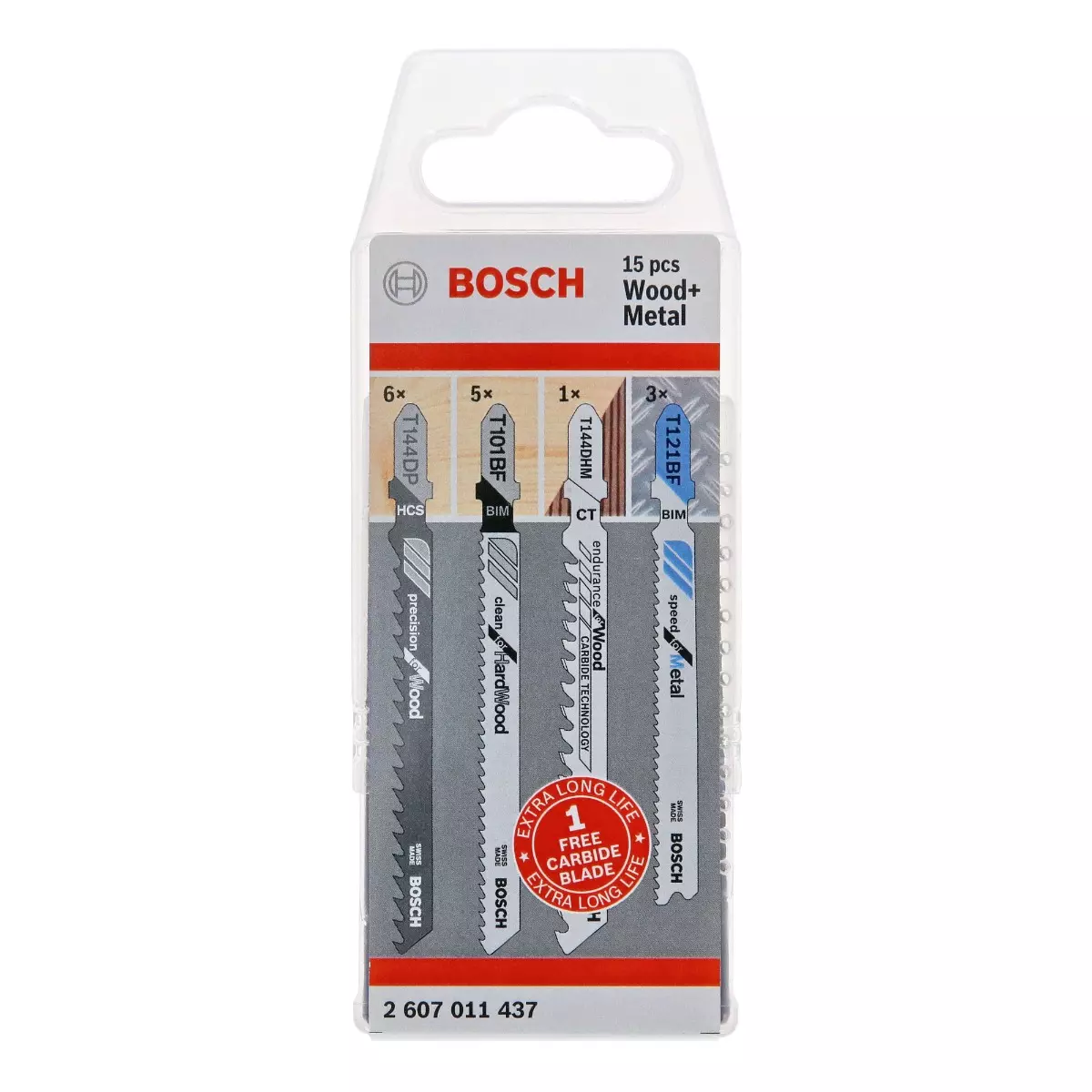 Coffret 14+1 lames scie sauteuse spécial bois et métal - 15 Pièces - BOSCH - 2607011437 Coffret 14+1 lames scie sauteuse spécial bois et métal - 15 Pièces - BOSCH - 2607011437