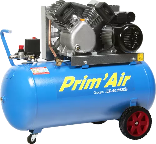 Compresseur mobile Prim'Air VM 21/100 LACME 21 m³/h mono 100L 10 bar - 122200