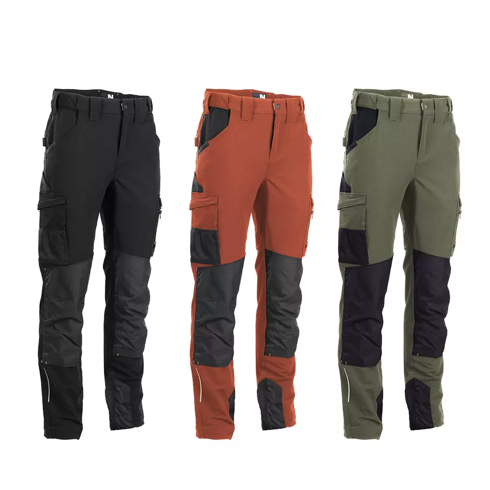 Pantalon de travail haute visibilité NOIR-ORANGE, \\\"2XL Pantalon de travail haute visibilité NOIR-ORANGE, \\\"2XL