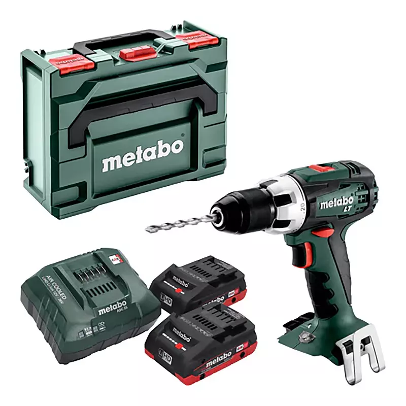 Perceuse visseuse BS 18V - METABO - avec 2 batteries 18V 4,0 Ah - chargeur - coffret - 602102800 Perceuse visseuse BS 18V - METABO - avec 2 batteries 18V 4,0 Ah - chargeur - coffret - 602102800