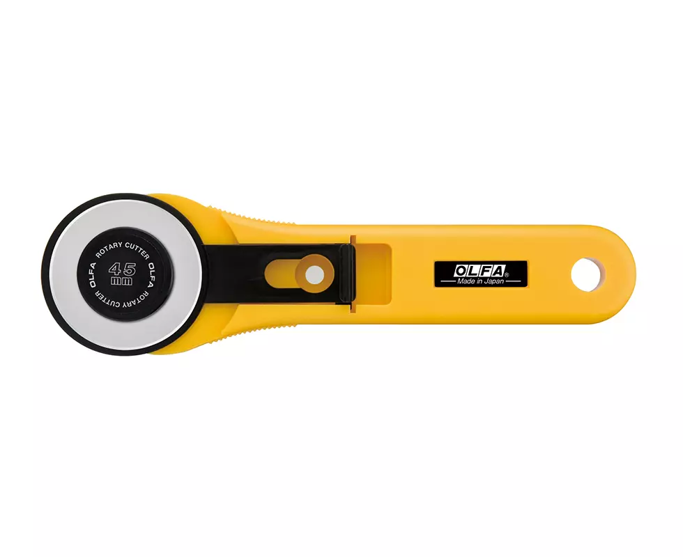 Cutter ambidextre rotatif OLFA RTY-2/G avec lame circulaire de 45 mm - CARPENTRAS SIGN - OL98945 Cutter ambidextre rotatif OLFA RTY-2/G avec lame circulaire de 45 mm - CARPENTRAS SIGN - OL98945