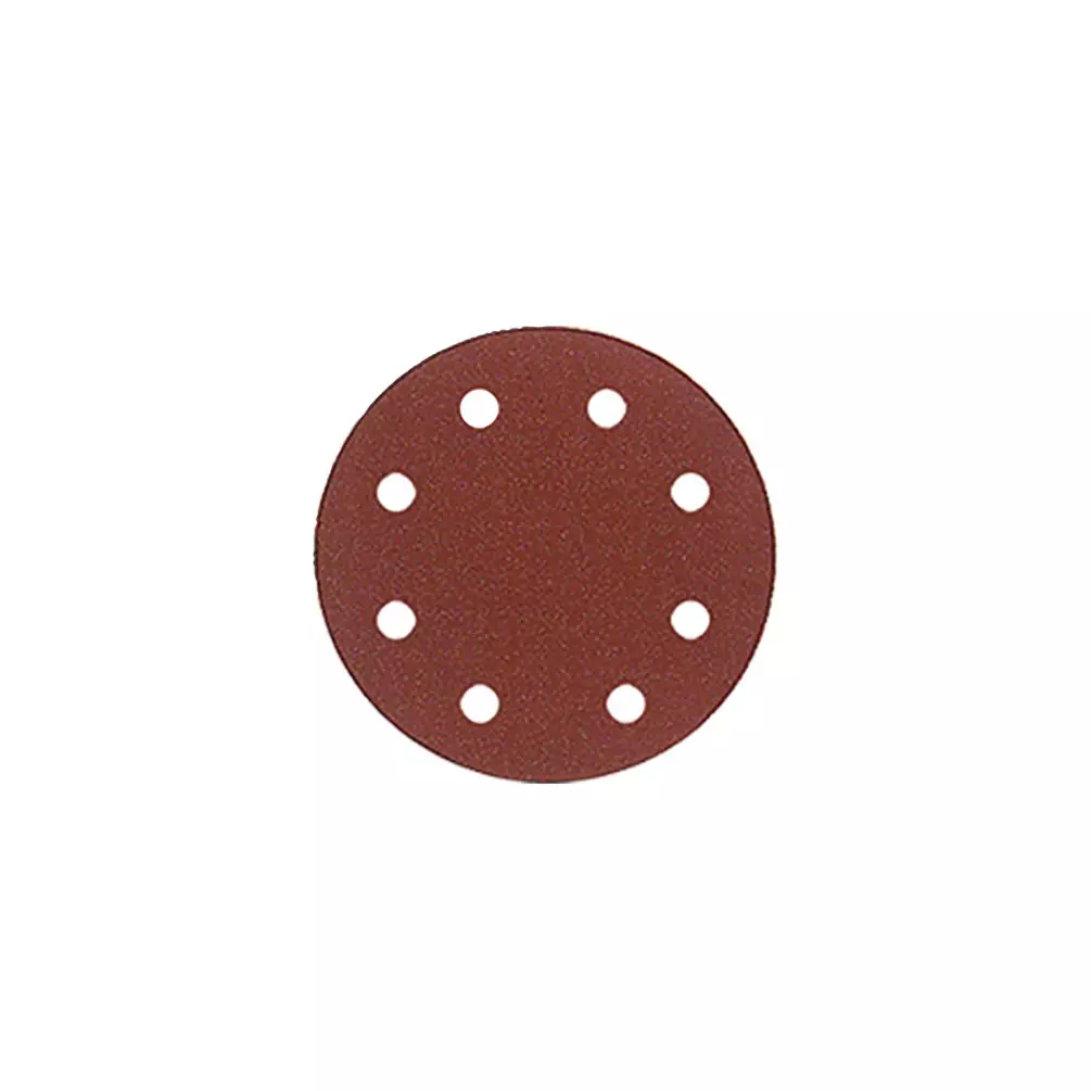 8 disques auto-agrippant corindon semi-vrac - D. 150 mm Gr. 120 - 6 trous pour bois et métaux - LEMAN - 15006.83