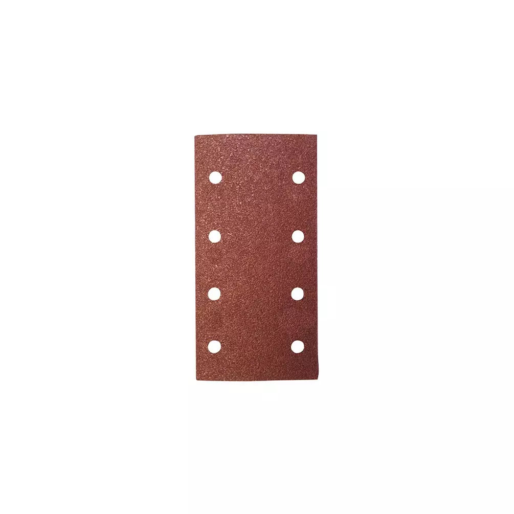 8 patins auto-agrippant corindon - 93 x 185 mm Gr. 120 - 8 trous - pour bois et métaux - LEMAN - 93185.08.83