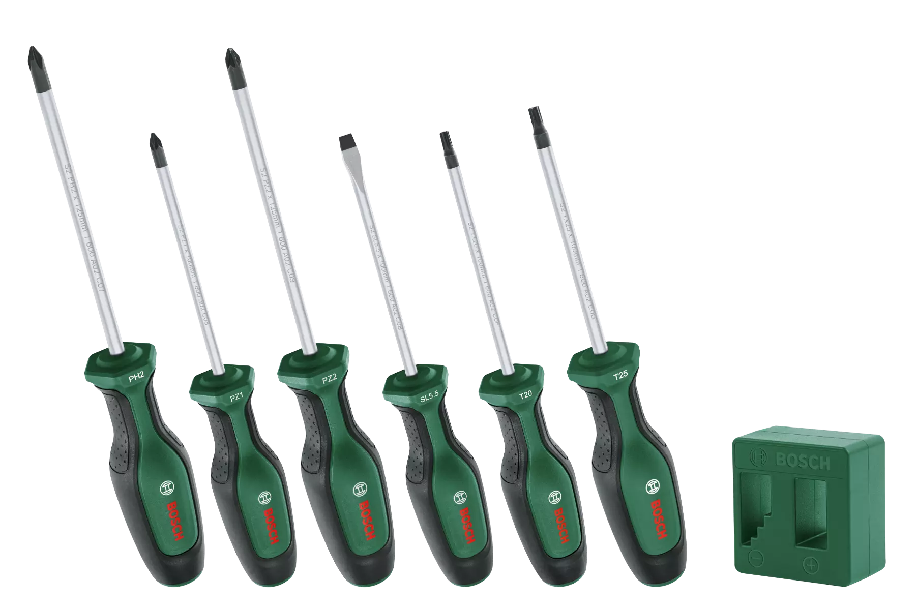 Set de tournevis haute performance - 6 pièces + Magnétiseur - BOSCH - 1600A02W7L Set de tournevis haute performance - 6 pièces + Magnétiseur - BOSCH - 1600A02W7L