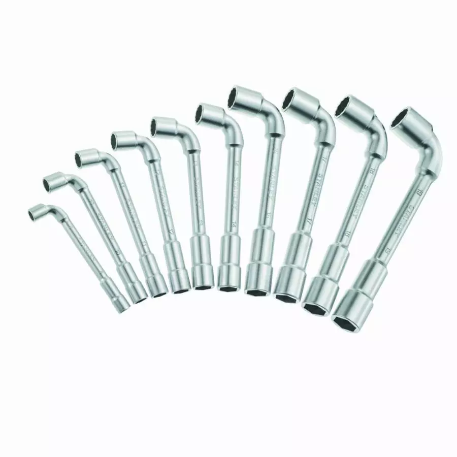Cle a pipe debouchee 6x12 pans- jeu de 16pieces - 1-17-386 Cle a pipe debouchee 6x12 pans- jeu de 16pieces - 1-17-386