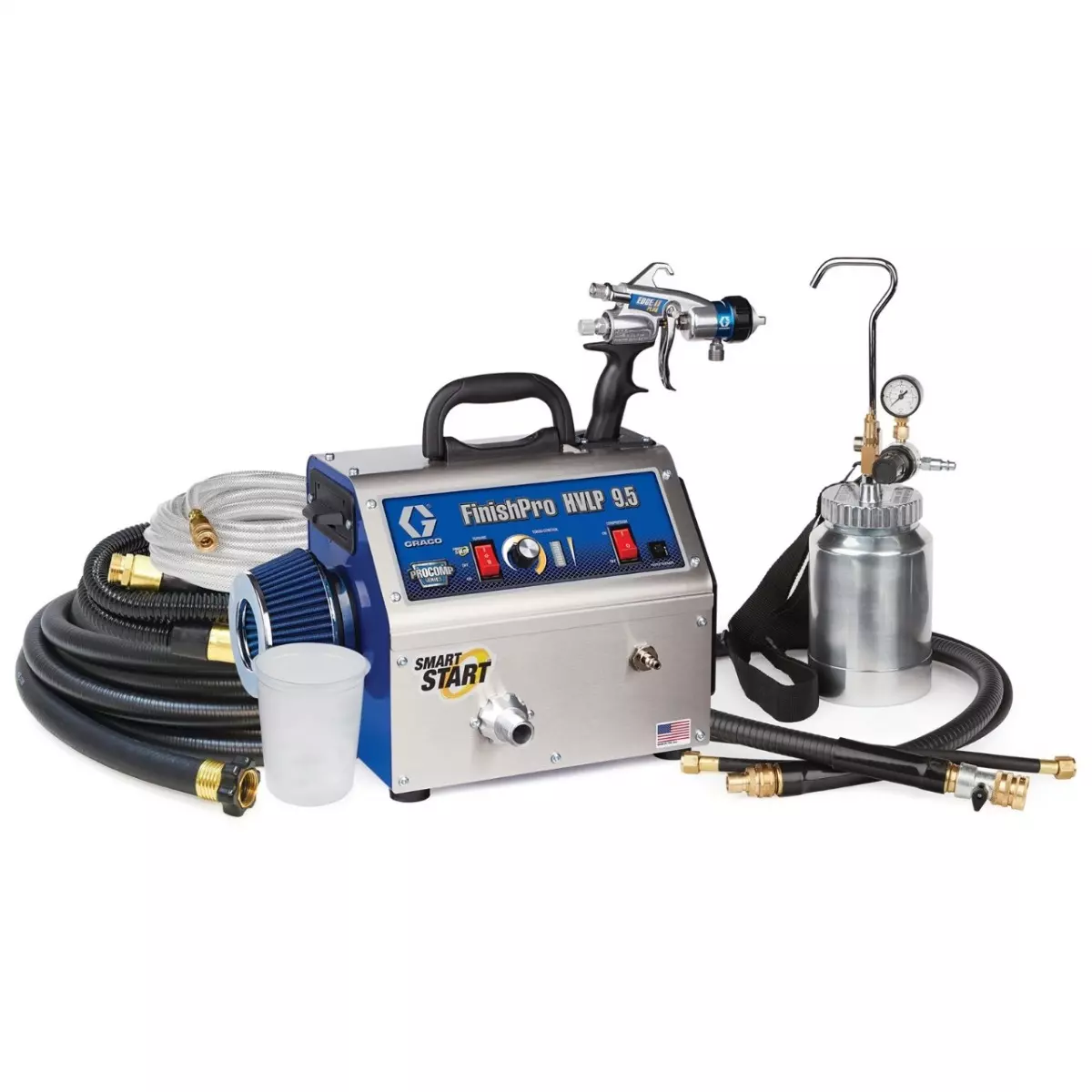 Pulvérisateur HVLP TurboForce II 9.5 série ProComp - GRACO - 17P533 Pulvérisateur HVLP TurboForce II 9.5 série ProComp - GRACO - 17P533