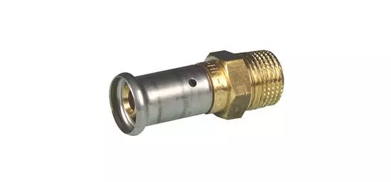 Manchon HENCO égal laiton multicouche à sertir TH ou BE - Ø16x16 - 15P-1616 Manchon HENCO égal laiton multicouche à sertir TH ou BE - Ø16x16 - 15P-1616
