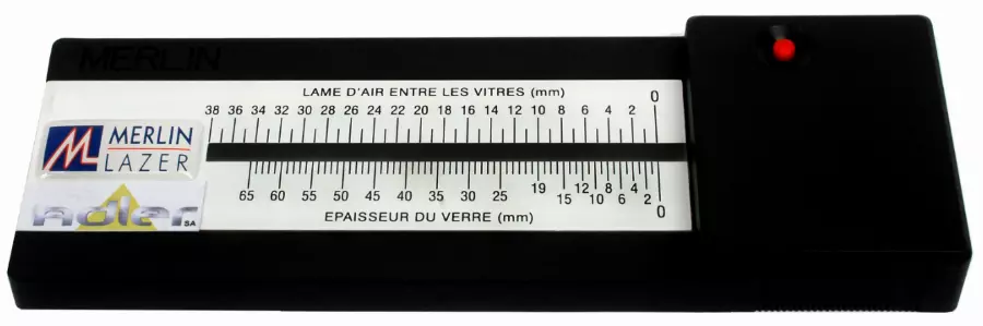 Jauge merlin mesure épaisseur verre/vitrage - ADLER - 18360H Jauge merlin mesure épaisseur verre/vitrage - ADLER - 18360H