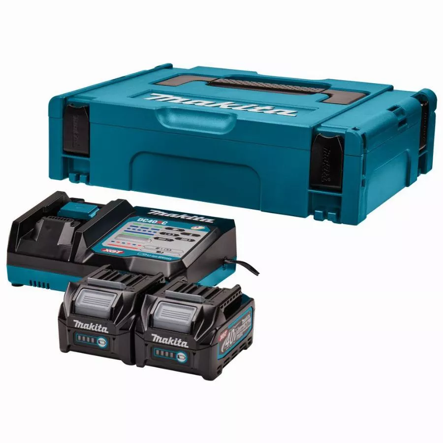 Makita 40V Li-ion MAX Set de démarrage - 2 batteries 2,0 ah - Mbox - 191V15-1 Makita 40V Li-ion MAX Set de démarrage - 2 batteries 2,0 ah - Mbox - 191V15-1