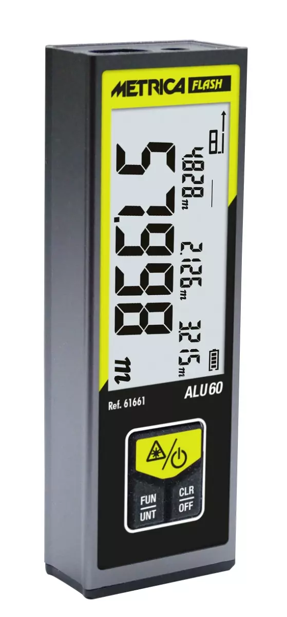 Télémètre de poche laser ALU60 - METRICA - 61661 Télémètre de poche laser ALU60 - METRICA - 61661