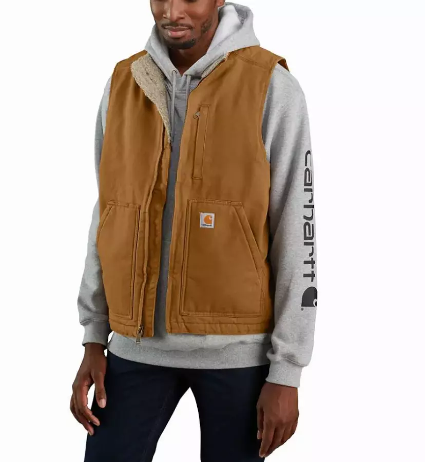Veste sans manche CARHARTT Col doublé 104277 Maxoutil, vente