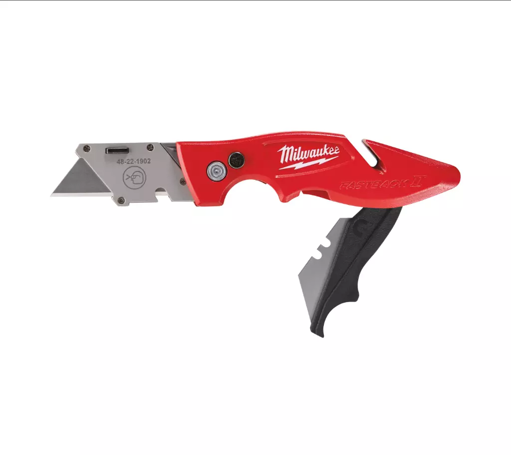 Cutter rétractable FASTBACK™ avec stockage de lames - MILWAUKEE - 4932471358 Cutter rétractable FASTBACK™ avec stockage de lames - MILWAUKEE - 4932471358