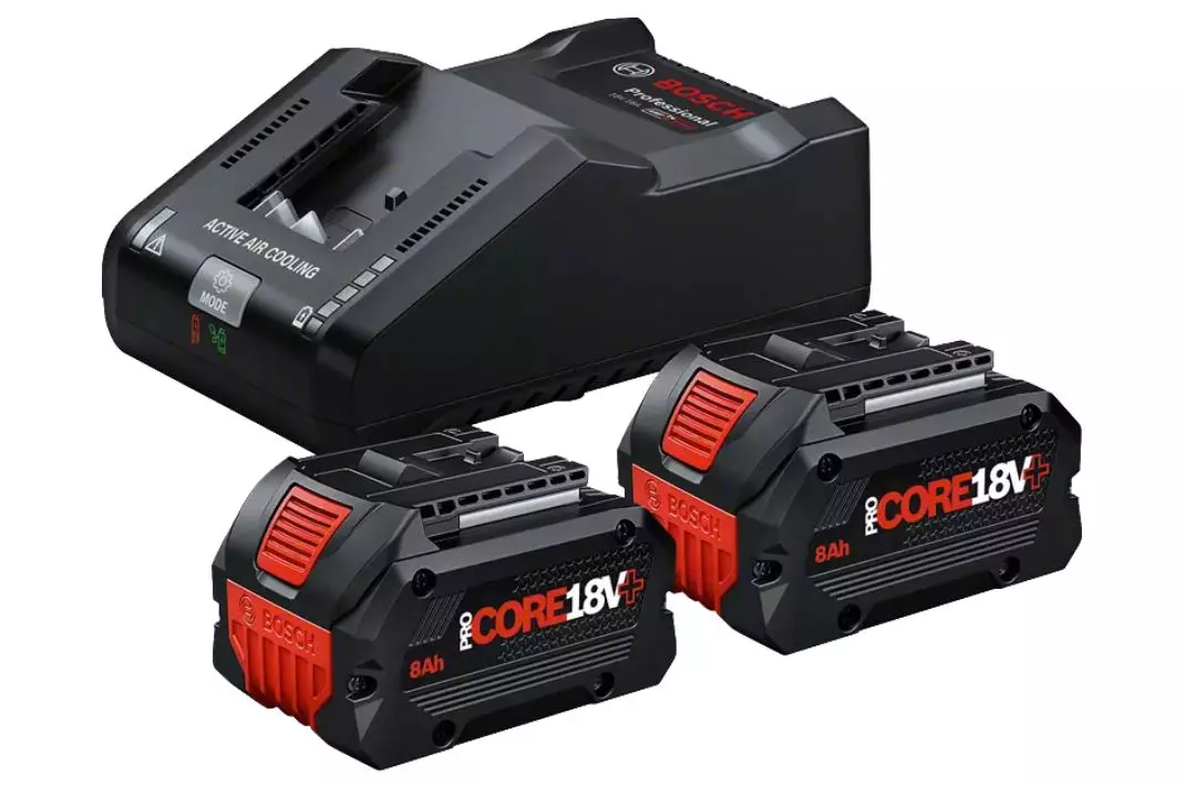 Lot De 2 Batteries ProCORE 18V 8Ah + 1 Chargeur BOSCH Professional 91286962 Lot De 2 Batteries ProCORE 18V 8Ah + 1 Chargeur BOSCH Professional 91286962
