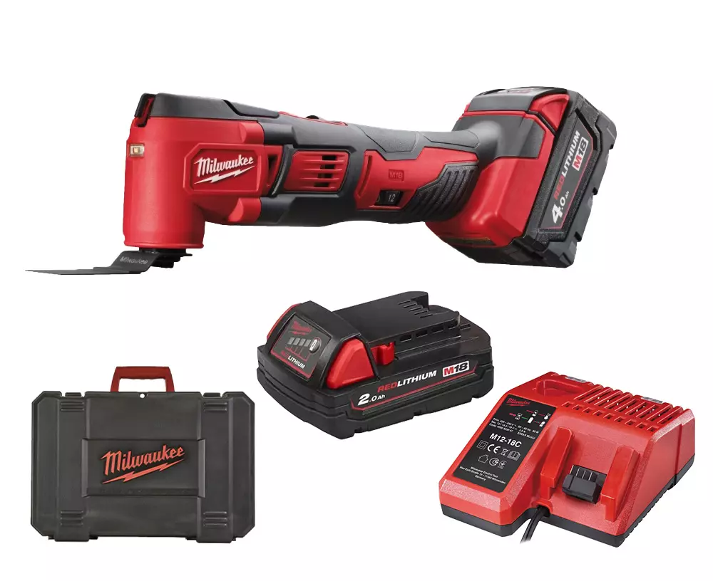 Outil multifonctions - M18 BMT-421C 18V Li-Ion - MILWAUKEE avec 1 batteries 4.0Ah, 1 batterie 2.0Ah - coffret - 4933446210 Outil multifonctions - M18 BMT-421C 18V Li-Ion - MILWAUKEE avec 1 batteries 4.0Ah, 1 batterie 2.0Ah - coffret - 4933446210