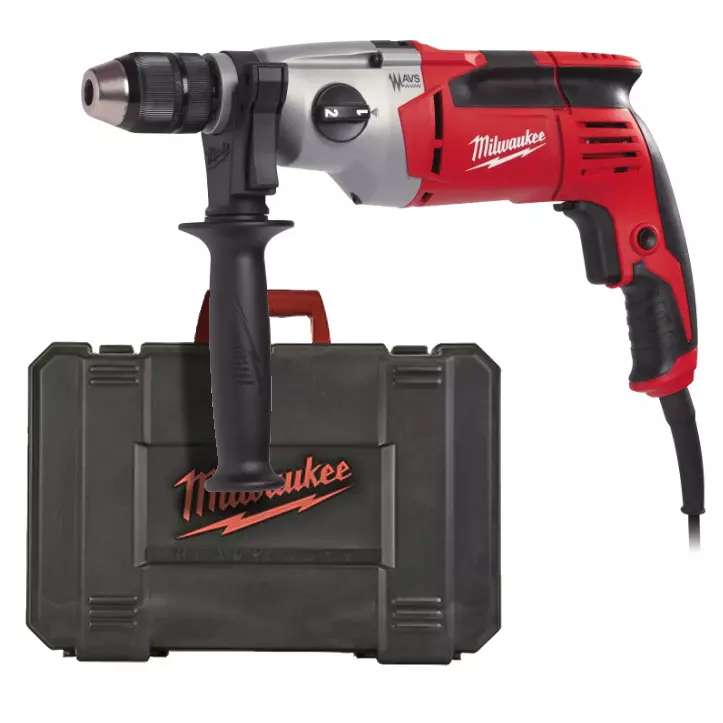Perceuse à percussion 1010W PD2E 24 R - MILWAUKEE - avec coffret - 4933419595 Perceuse à percussion 1010W PD2E 24 R - MILWAUKEE - avec coffret - 4933419595