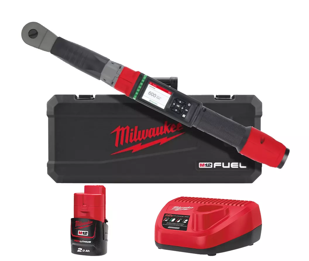Clé à cliquet Fuel 12V 203Nm - MALWAUKEE - avec 1 batterie 18V 2Ah - chargeur - coffret - 4933464970 Clé à cliquet Fuel 12V 203Nm - MALWAUKEE - avec 1 batterie 18V 2Ah - chargeur - coffret - 4933464970