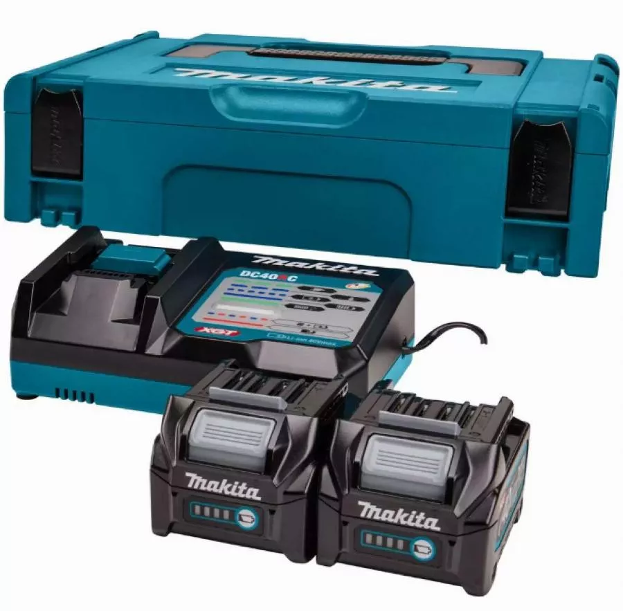 Makita 40V Li-ion MAX Set de démarrage - 2 batteries 2,5 ah - Mbox - 191V27-4 Makita 40V Li-ion MAX Set de démarrage - 2 batteries 2,5 ah - Mbox - 191V27-4