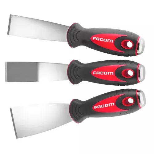 Jeu de 3 grattoirs en inox FACOM - 235.J1PB Jeu de 3 grattoirs en inox FACOM - 235.J1PB
