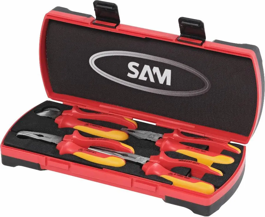 Jeu de 4 pinces isolées 1000 volts SAM OUTILLAGE - 237-J4TI
