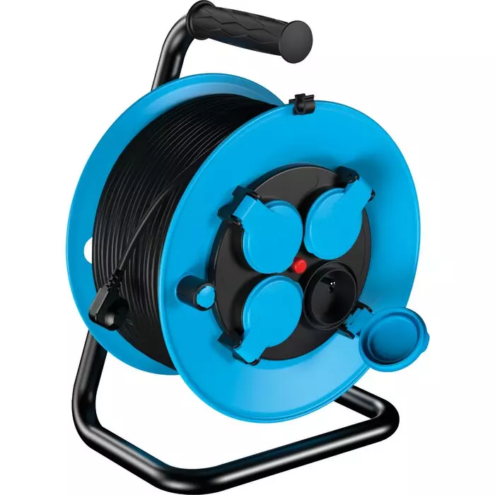 Enrouleur avec 4 prises étanches (IP44) et section de câble 2,5m² - 20M - BRICODEAL - 243060 Enrouleur avec 4 prises étanches (IP44) et section de câble 2,5m² - 20M - BRICODEAL - 243060