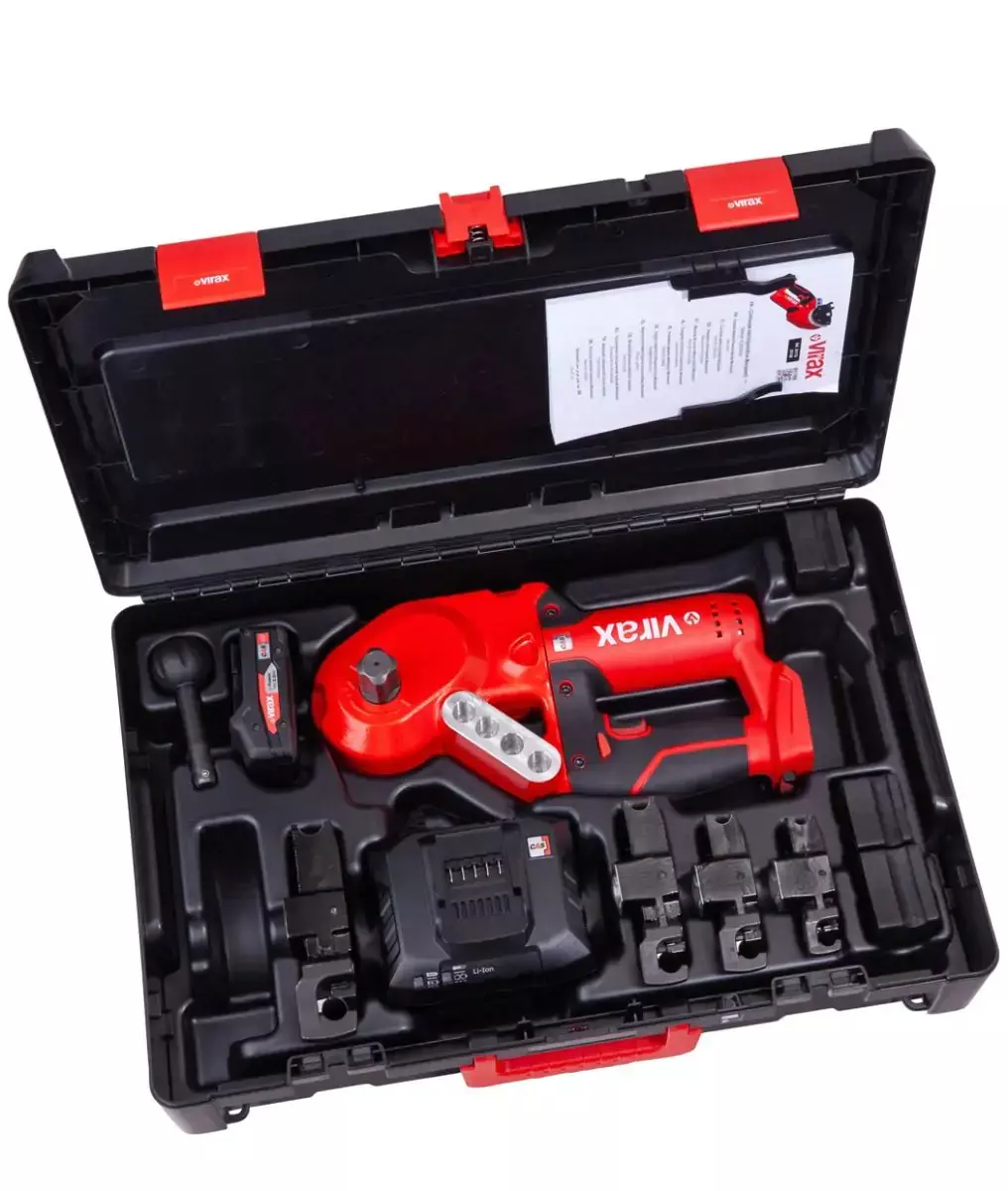 Cintreuse compacte électroportative 18 V Ministem® Ø 12-14-16-18mm - VIRAX - avec 1 batterie 18V 2Ah - chargeur rapide - Virabox - 251772 Cintreuse compacte électroportative 18 V Ministem® Ø 12-14-16-18mm - VIRAX - avec 1 batterie 18V 2Ah - chargeur rapide - Virabox - 251772