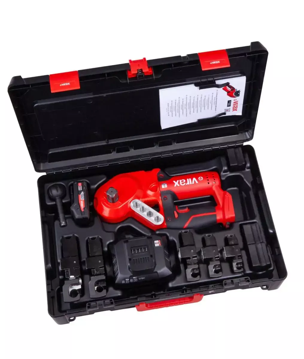 Cintreuse compacte électroportative 18 V Ministem® Ø 12-14-16-18-22mm - VIRAX - avec 1 batterie 18V 2Ah - chargeur rapide - Virabox - 251778 Cintreuse compacte électroportative 18 V Ministem® Ø 12-14-16-18-22mm - VIRAX - avec 1 batterie 18V 2Ah - chargeur rapide - Virabox - 251778