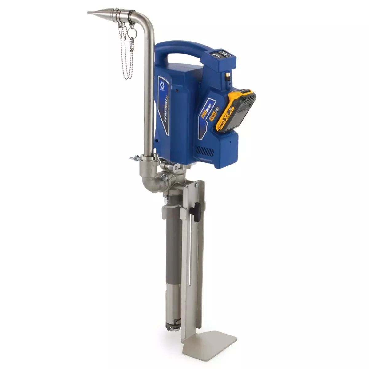 Pompe de chargement pour cloison sèche sur PowerFill 3.5 Pro Series sans fil - 230 V - GRACO - Livré avec une batterie DeWalt - 26B436