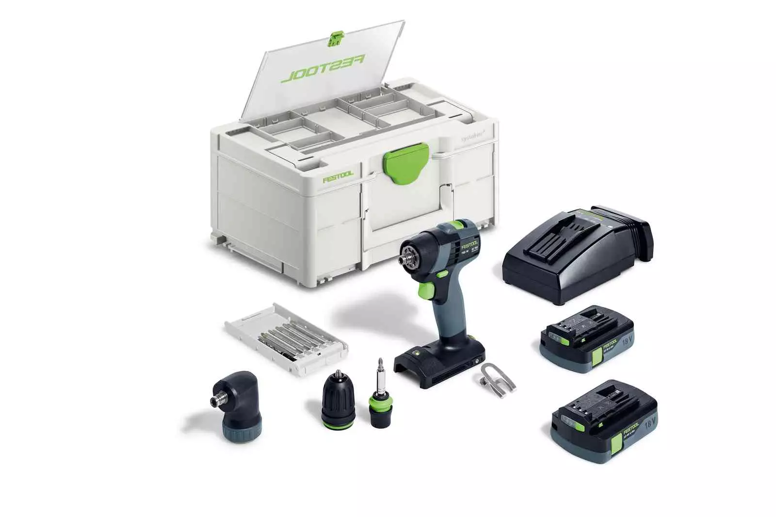 Perceuse-visseuse sans fil TXS 18 C 3,0-Set - FESTOOL - avec 2 batteries 18V 3.0Ah - chargeur - Systainer - 576896