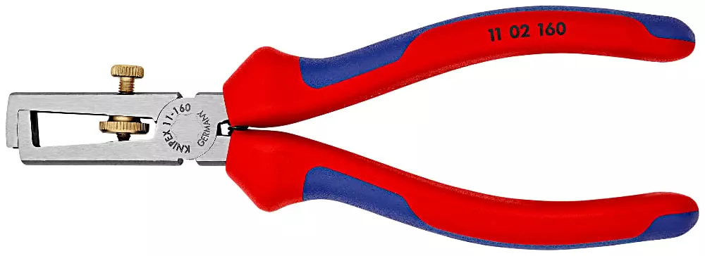 Pince à dénuder - 160 mm - Gaine bi-matière - KNIPEX - 11 02 160 SB