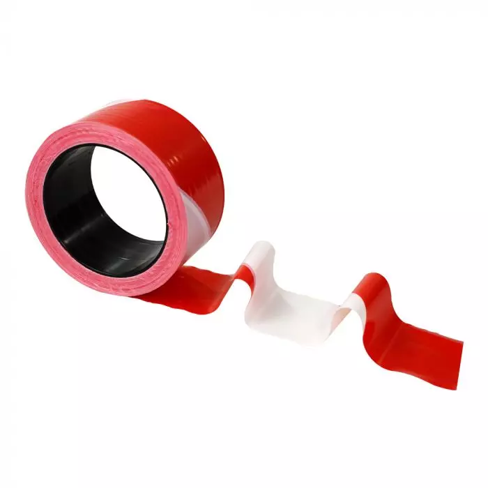 Ruban de chantier haute résistance rouge et blanc - 50 mm x 100 m - NOVAP - 3055016 Ruban de chantier haute résistance rouge et blanc - 50 mm x 100 m - NOVAP - 3055016