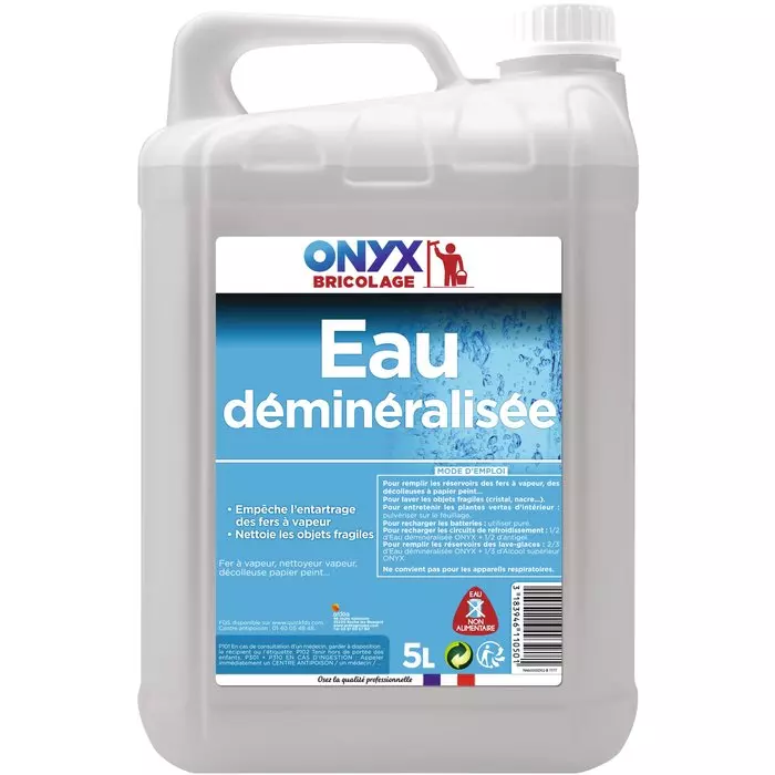 Eau déminéralisée - 5l - ONYX - 466832 Eau déminéralisée - 5l - ONYX - 466832