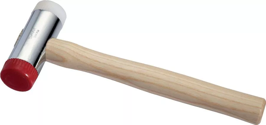 Massette à embouts interchangeables 32 mm SAM OUTILLAGE manche vernis - 320-32D Massette à embouts interchangeables 32 mm SAM OUTILLAGE manche vernis - 320-32D