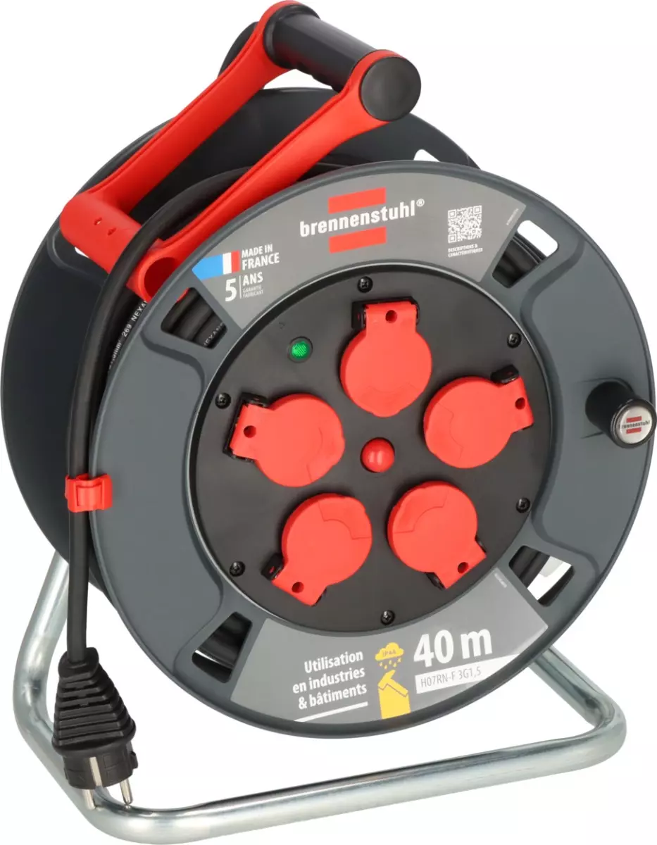 Enrouleur de câble 300 KU 4101 Professional, 40m H07RN-F 3G1,5, IP44 - BRENNENSTUHL - 9231401100 Enrouleur de câble 300 KU 4101 Professional, 40m H07RN-F 3G1,5, IP44 - BRENNENSTUHL - 9231401100