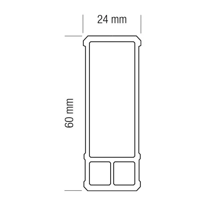 Niveau Flash XL 80 cm 2 fioles METRICA avec poignées - 33182