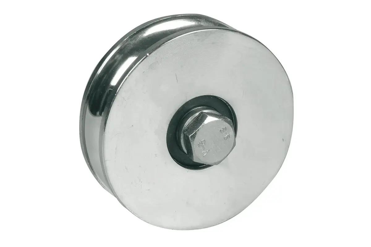 Roue pour Portail Coulissant Ø 100mm - 1 Roulement à Billes - Gorge Ø16 - IBFM - 364100P